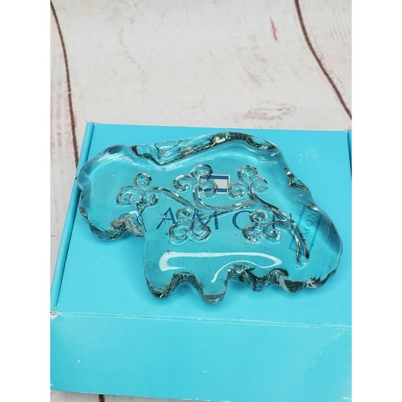 Heavy Glass Ireland Eamon Glass Frosted Clear Isle of Ireland Paperweight & Box - Picture 6 of 12